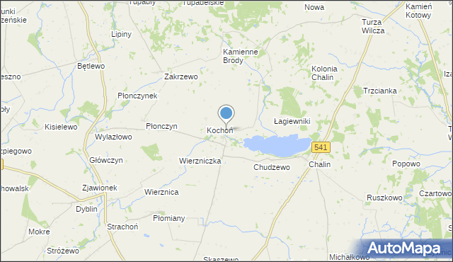 mapa Mokówko, Mokówko na mapie Targeo